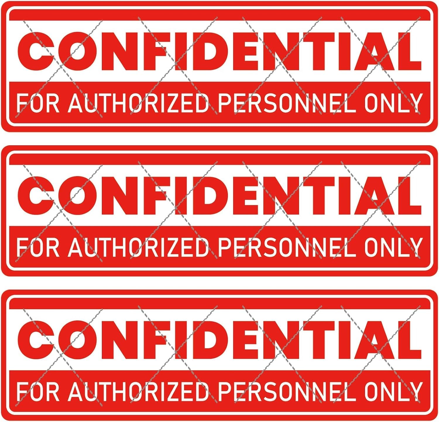 1 x 4 Inch 500 Pcs Top Secret Confidential Stickers File Handling Instructions Stickers Labels - Red Confidential Seals for Envelope,File,Mailing,Invitation,Party