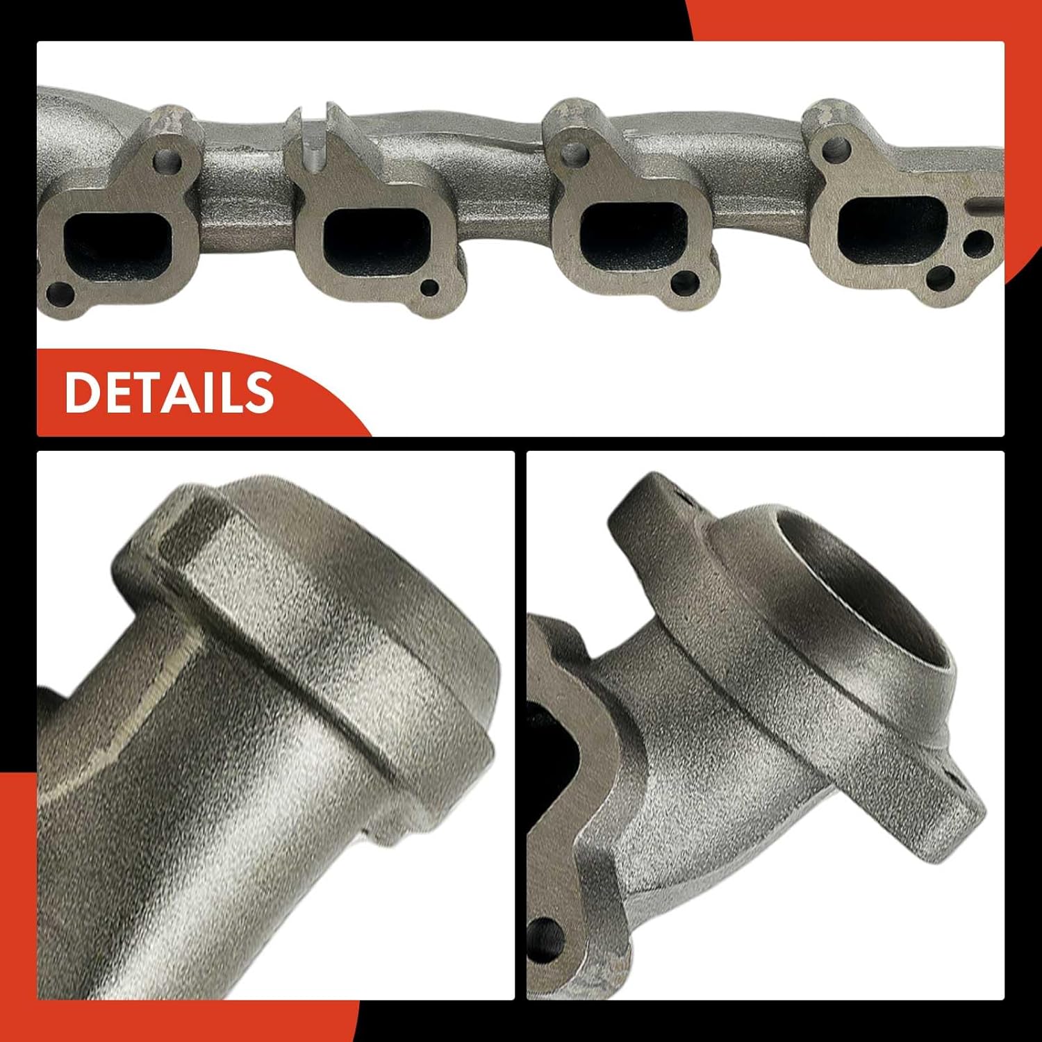 A-Premium Right Exhaust Manifold Kit W/Gaskets, Bolts & Nuts [5.7L] Compatible with Ram 1500 3500 2011-2012, 2500 4000 2011-2013 & Dodge Ram 1500 2500, Ram 3500, Ram 4000, Durango & Chrysler Aspen