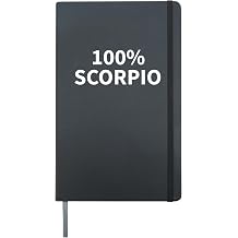 Scorpio Zodiac Apparel | Unique Funny Scorpios Design Hardcover Journal, Black