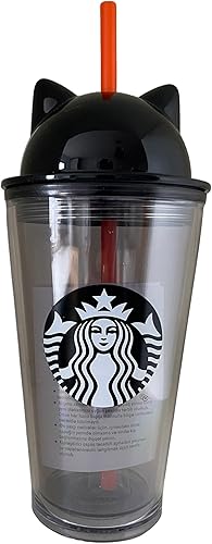STARBUCKS Exclusivo Vaso de orejas de gatito grande de 16 onzas, edición limitada 2023, Halloween