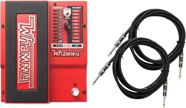 DigiTech Whammy Pedal Re-issue with MIDI Control with Power Supply and 2 Instrument Cable