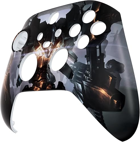 Miniatura 5 de eXtremeRate Carcasa de repuesto para controlador Xbox Series X y S - Da rienda suelta a tu estilo - Cubierta frontal blindada Mercenary