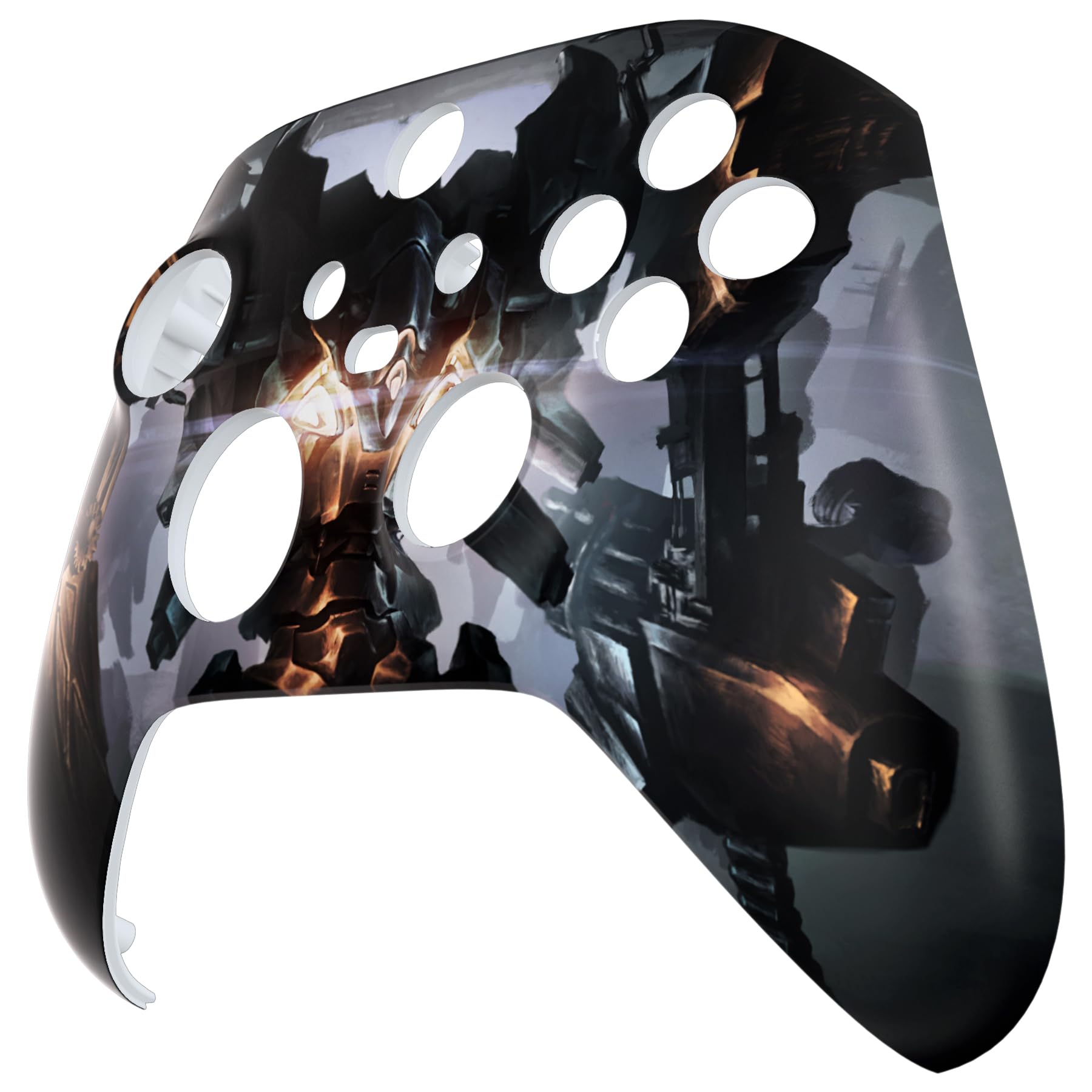eXtremeRate Replacement Shell for Xbox Series X|S Controller - Unleash Your Style - Dark Hour Breaking Custom Acessories Skin Front Housing Cover for Xbox Core Controller Wireless[Control Without] - 5