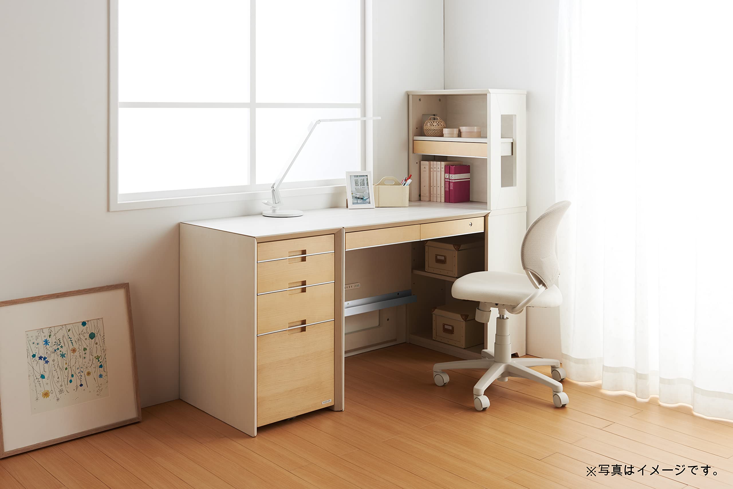 Amazon.co.jp: KOIZUMI(コイズミ学習机) 書斎デスク 書棚 WISE 70