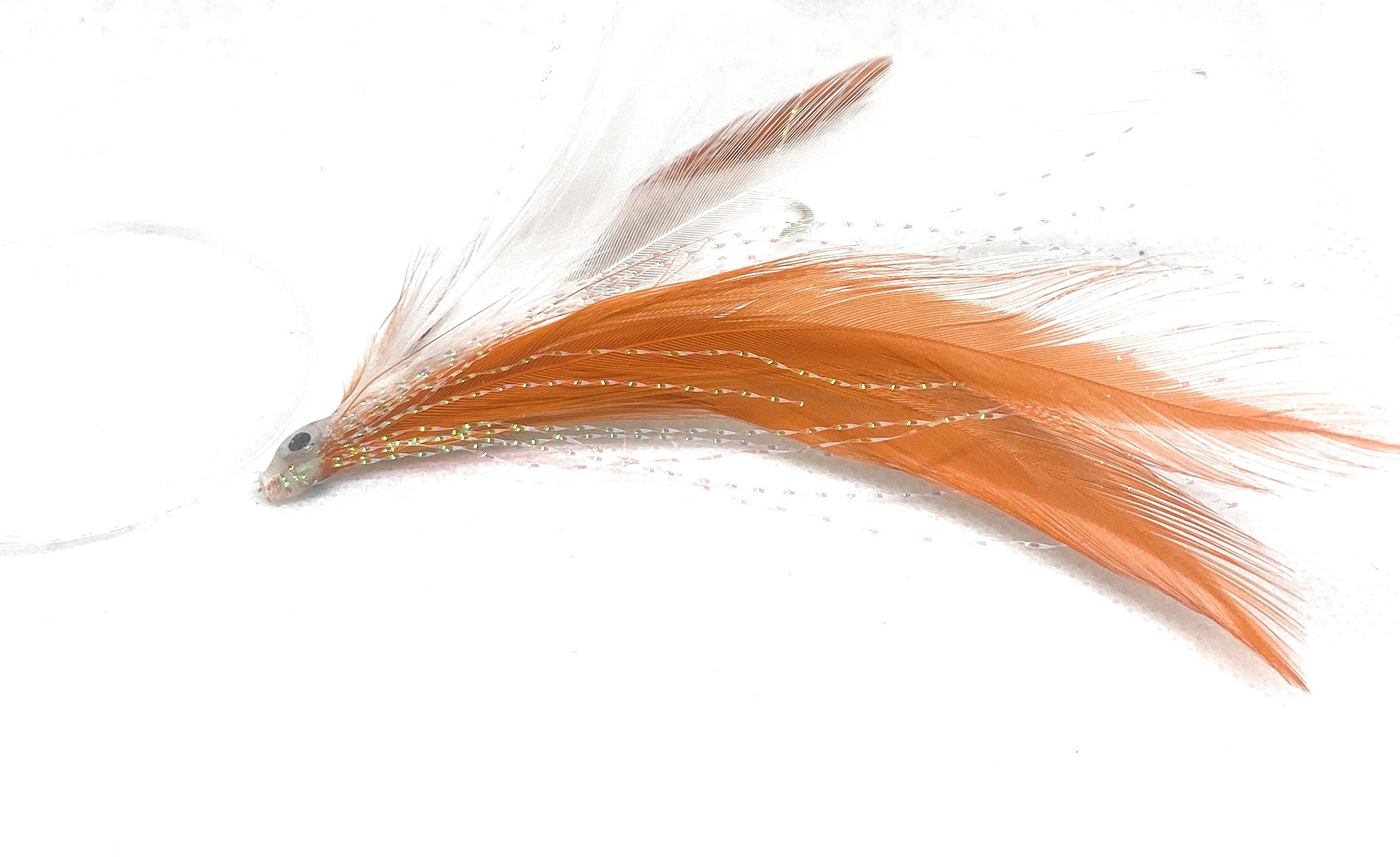Piume da Traina 7cm (Piuma White | Orange)