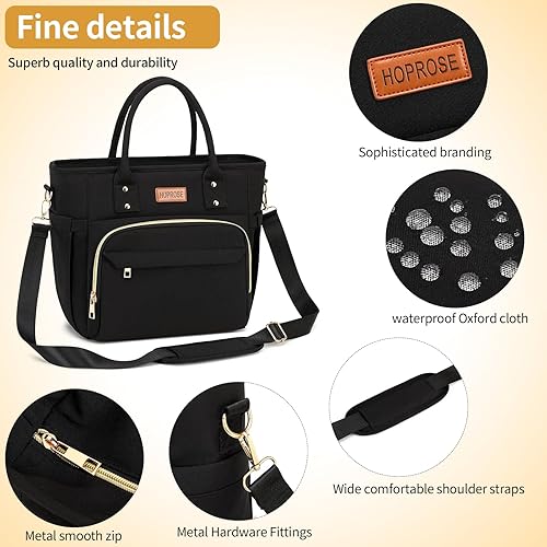 Miniatura 5 de Lonchera térmica para mujer, bolsa térmica para el trabajo, lonchera grande para adultos, a prueba de fugas, con correa para el hombro, para viajes,