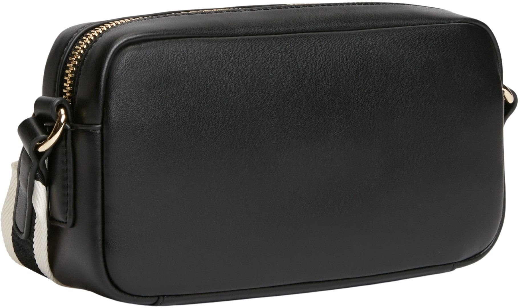 Tommy Hilfiger Damen Crossbody Bag Tasche Essential mit verstellbarem Tragegurt, Schwarz (Black), Einheitsgröße