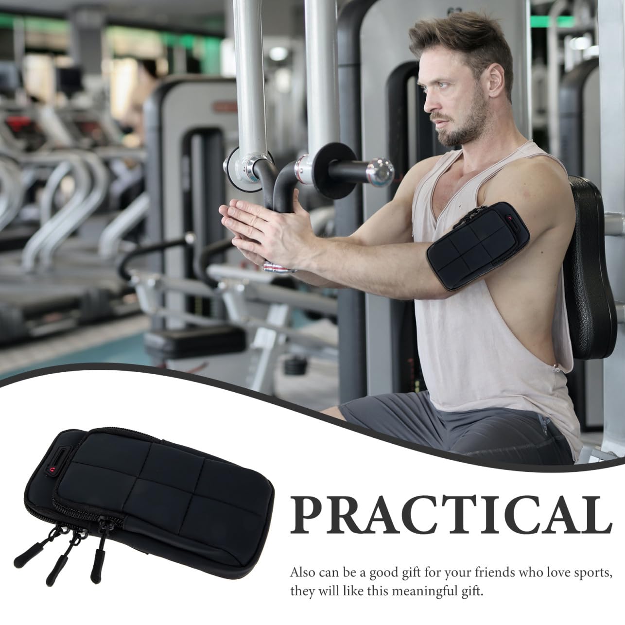 Housoutil Lot De 3 Brassards pour Téléphone Portable Pochette De Rangement Confortable pour Lentraînement