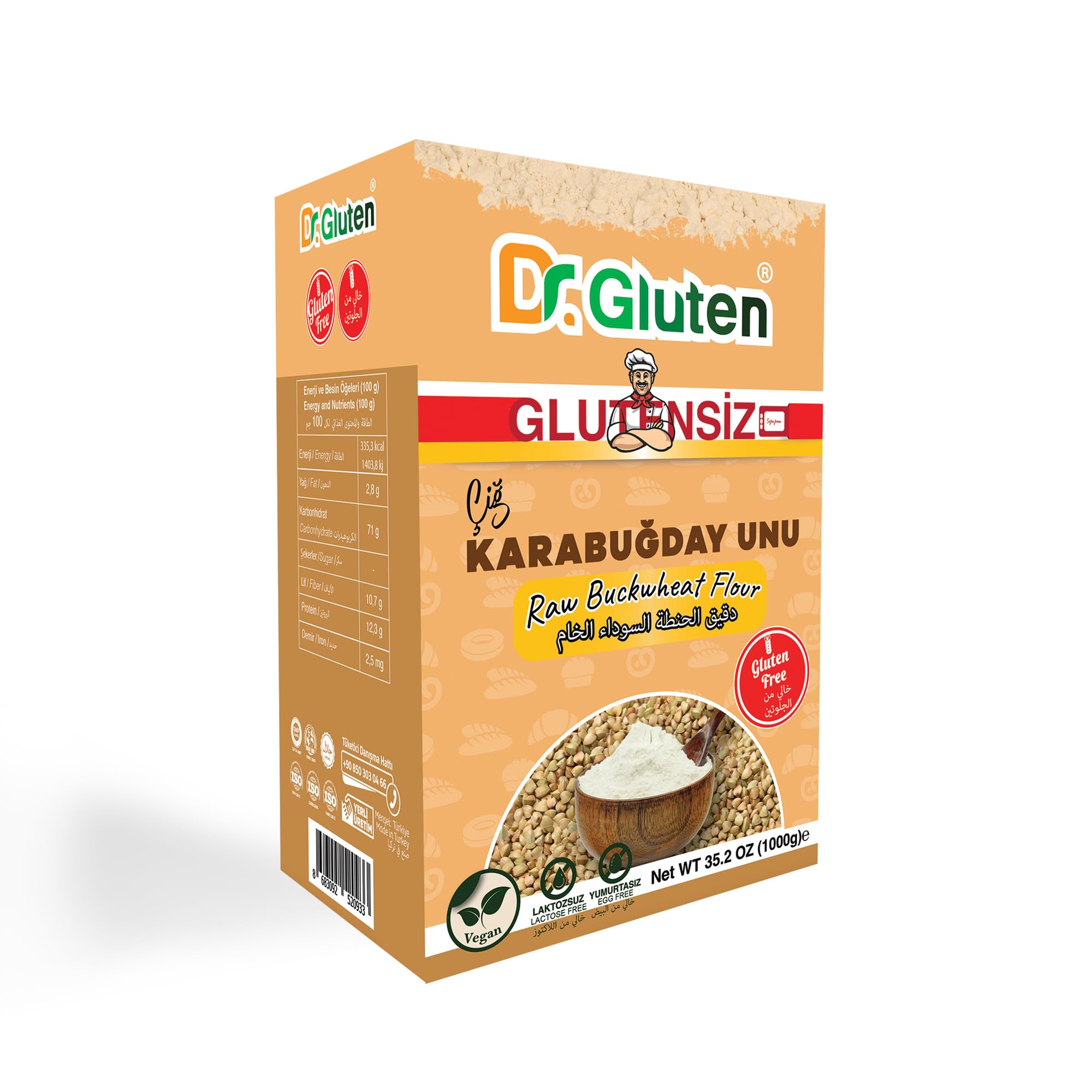 Dr.Gluten Glutensiz Çiğ Karabuğday Unu