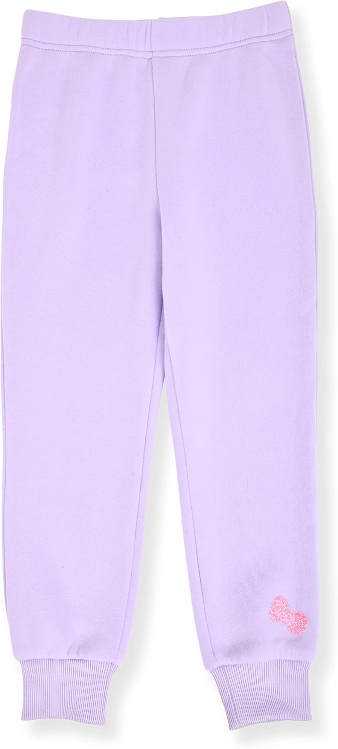 Hello Kitty Girls Sherpa Fleece Jogger Set 2 Piece Crew Neck Sweatshirt and Sweatpants