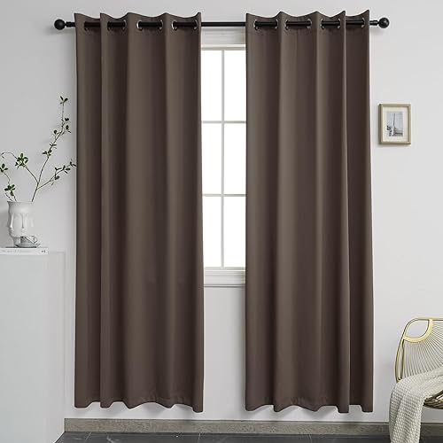 Miniatura 89 de YGO Cortinas opacas lilas para oscurecer la habitación de las niñas, con aislamiento térmico, paneles de cortina para sala de estar, para