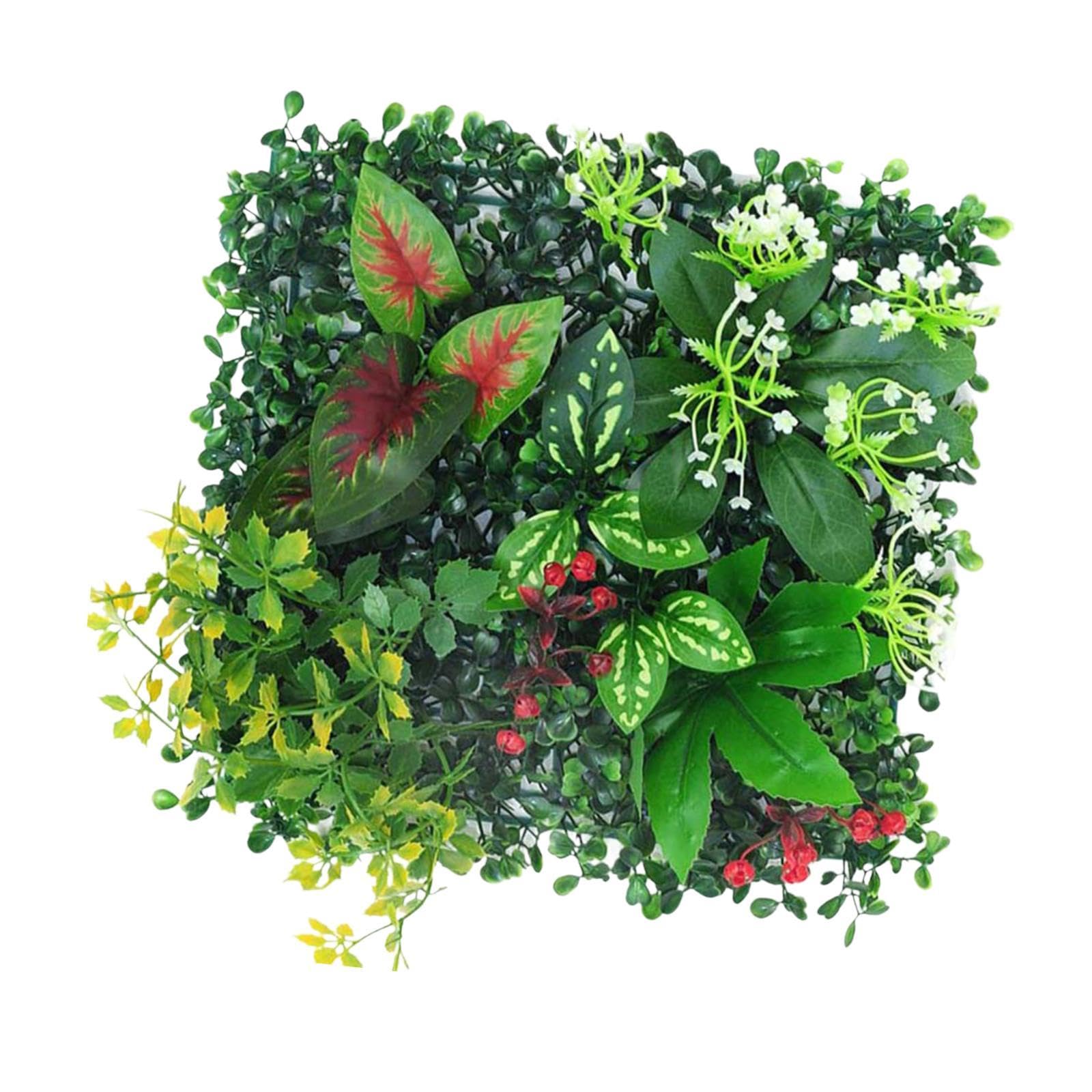 Enakshi® 9.8x9.8inch Simulation Grass Greenery Wall Panel Decor for Terrace, Bathroom Style F|Home & Garden | Home D?©cor | Floral D?©cor-image-45