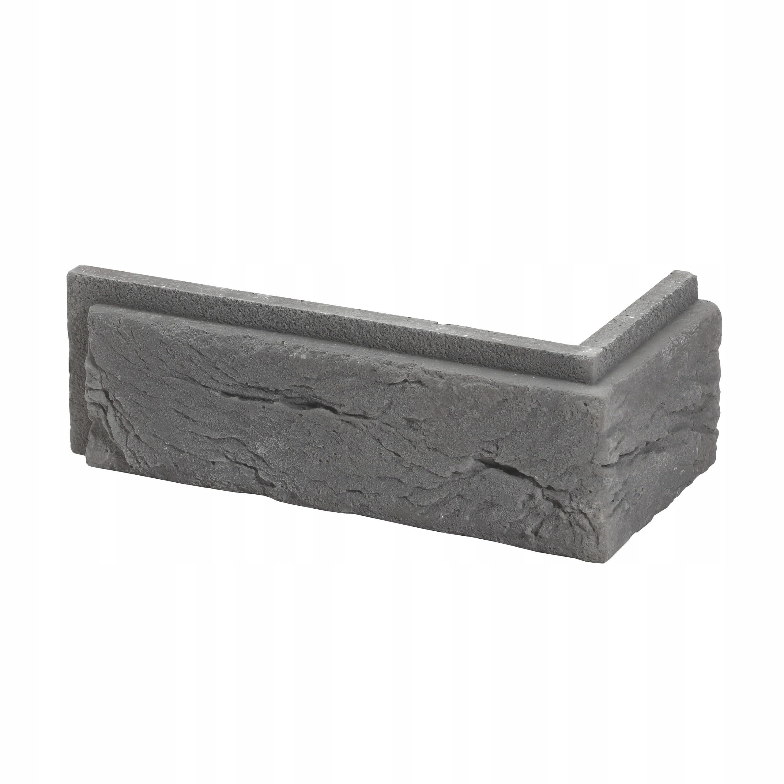 Coins d'angle Boston 1 plaquette parement béton aspect brique grise finition haut de gamme