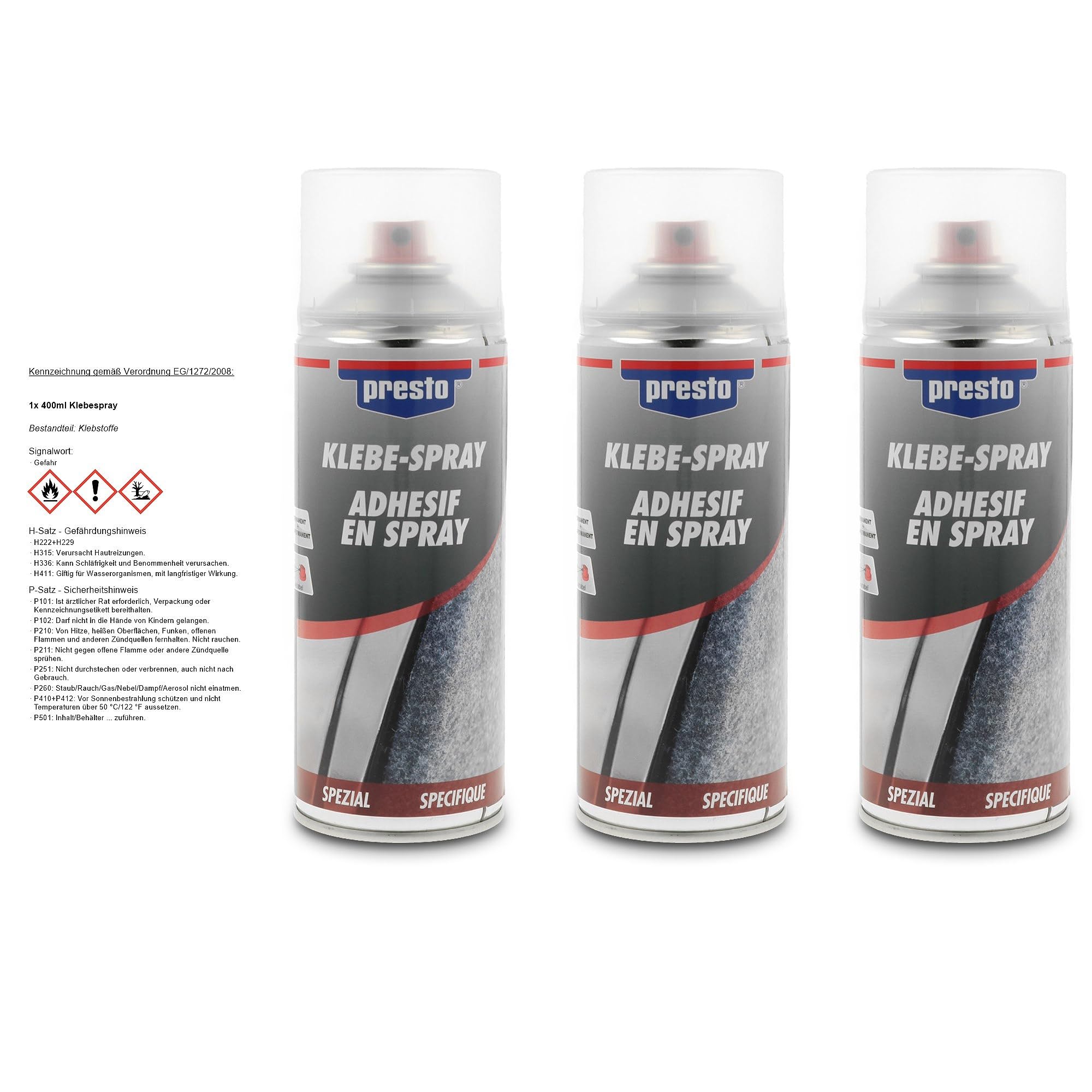 PRESTO 3x 400ml Klebespray
