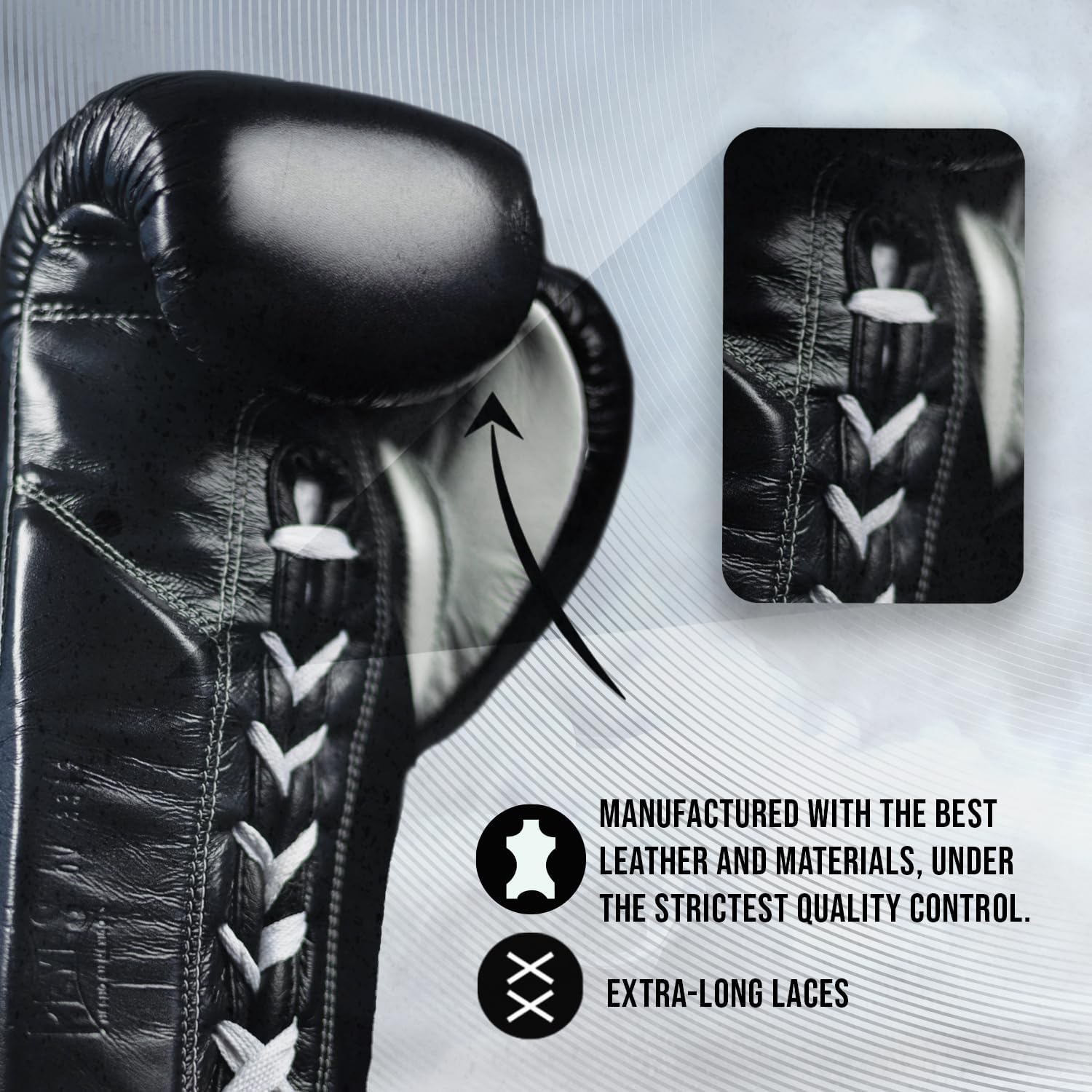CLETO REYES Professional Competition Boxing Gloves for Men and Women, Leather and Horsehair, MMA, Kickboxing, Muay Thai, Lace Up