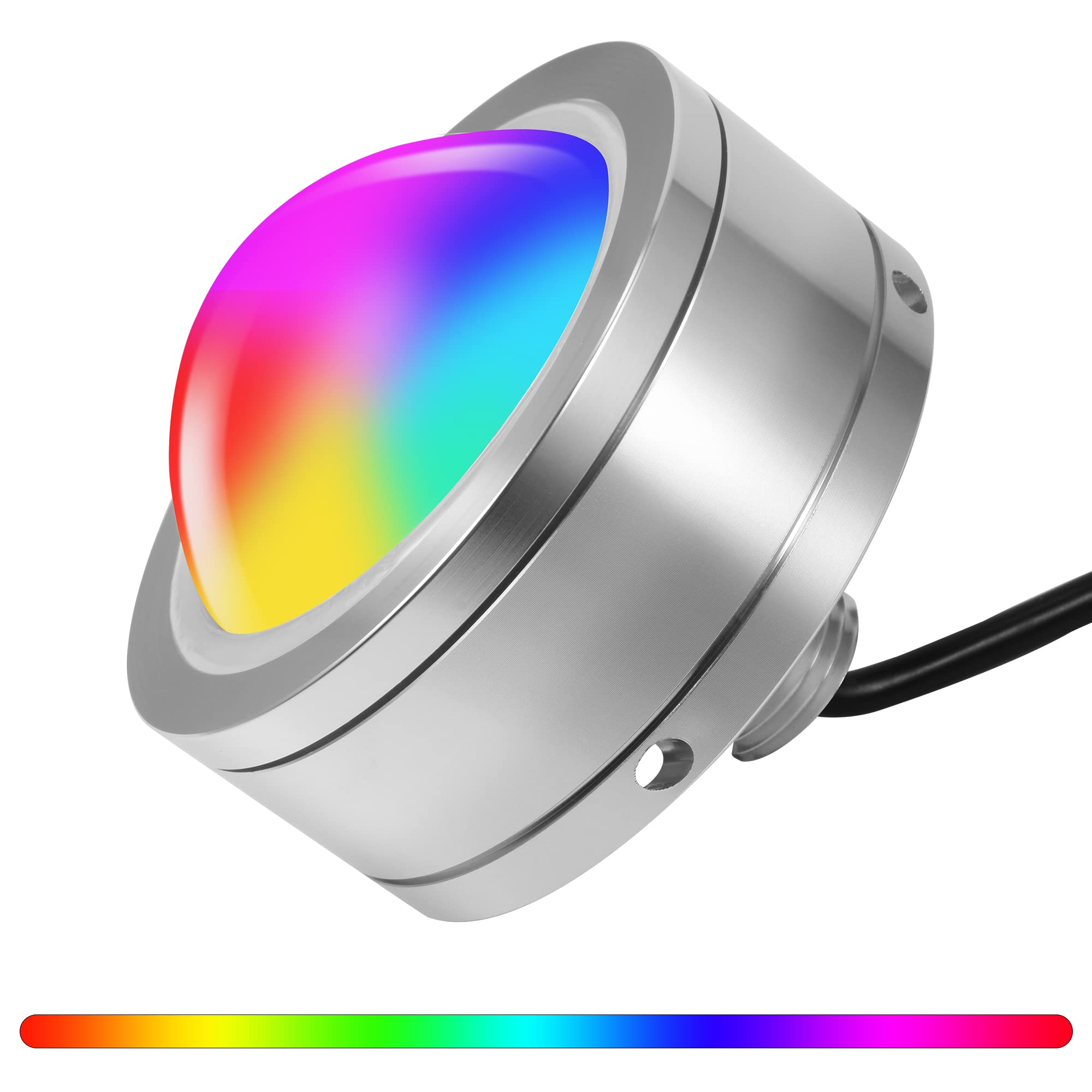 Buy HUSUKU 3inch RGB Underwater Drain Plug Lights for Boat Pool, 1/2