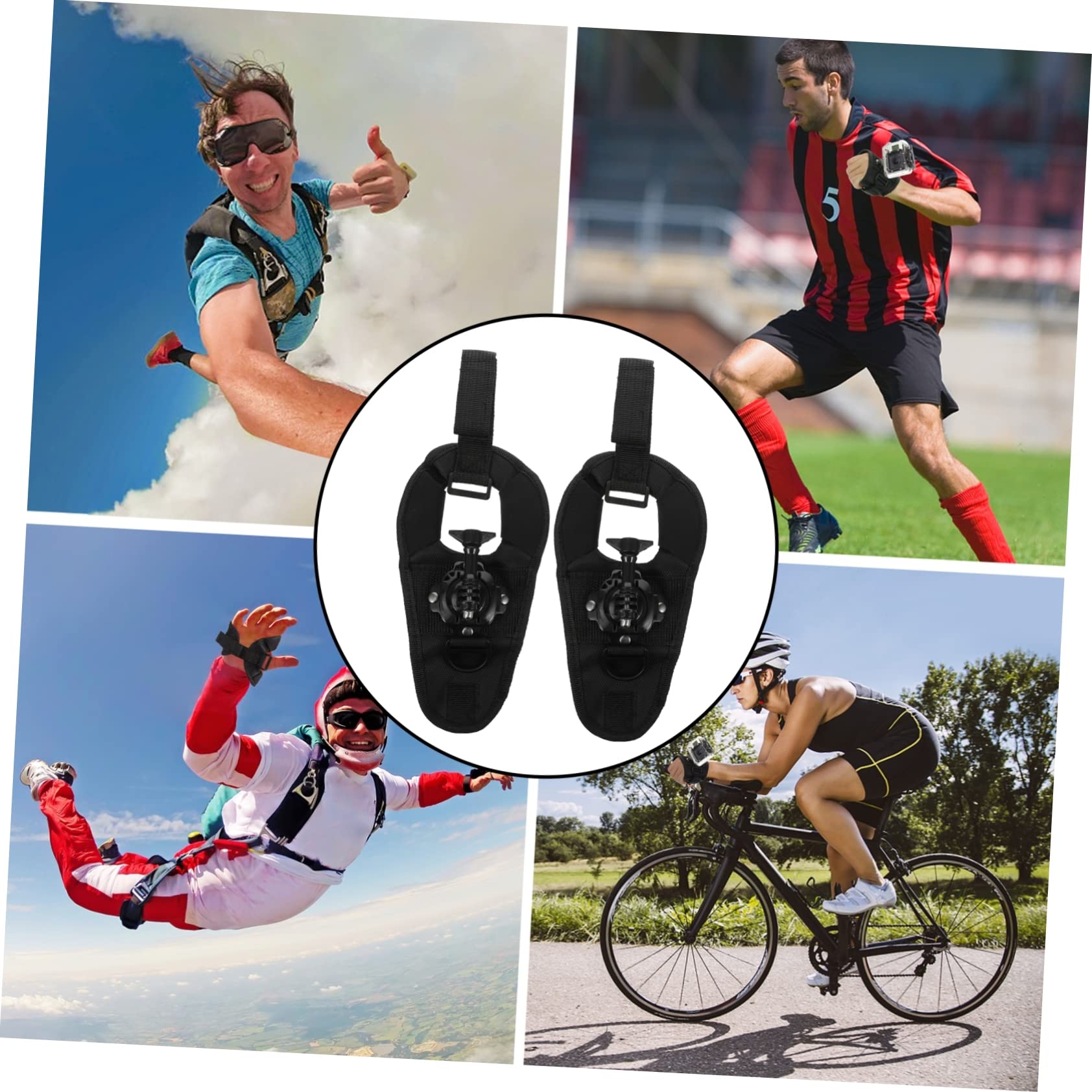 Artibetter Cinturino Da Polso In Nylon Per Action Camera Da 4 Pezzi Per Ruotare La Cintura Con Clip Di Montaggio