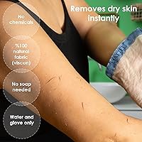 Vista 3 de MATTEE - Guante Kessa - Manopla exfoliante - Removedor autobronceador - Asegura una piel suave y suave, ayuda a evitar la queratosis pilaris