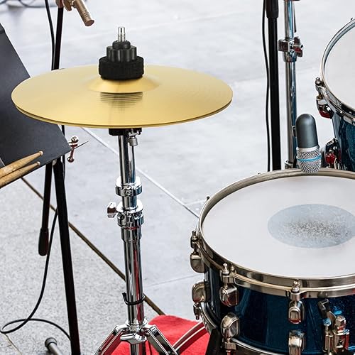 Miniatura 7 de 1 sombrero de platillo de latón, platillos Crash Drum Kit de platillos Paseo Platillos Tambor Percusión Robusto- Sombrero Platillo (8 pulgadas)