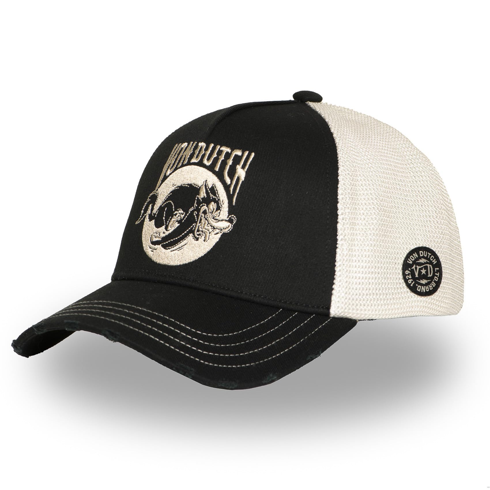 Von Dutch Berretto Baseball con Rete Adulto con Logo Rubber Print