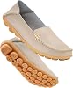 DUOYANGJIASHA Women's Comfortable Leather Loafers Casual Round Toe Moccasins Wild Driving Flats Soft Walking Shoes Women Slip On