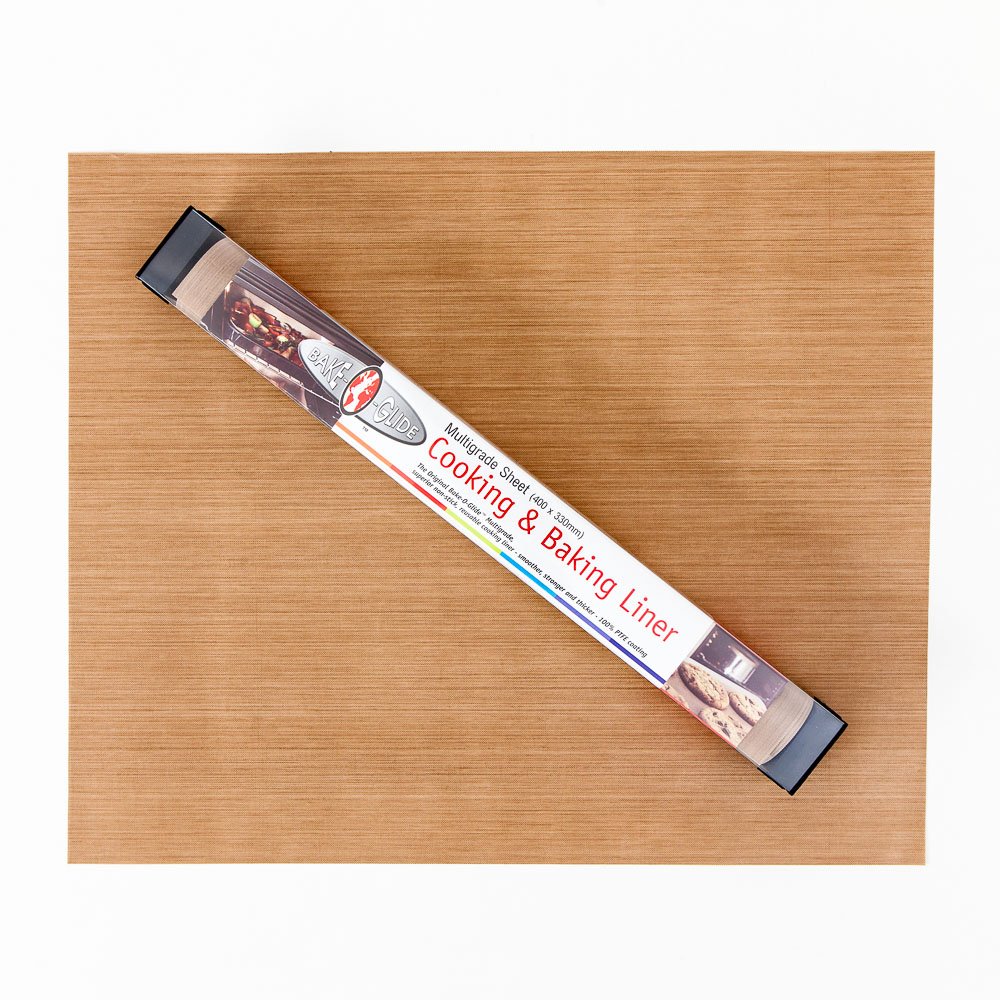 Bake-O-Glide STD0150 Non Stick Reusable Cooking/Baking Sheet, Brown, 400 x 330mm