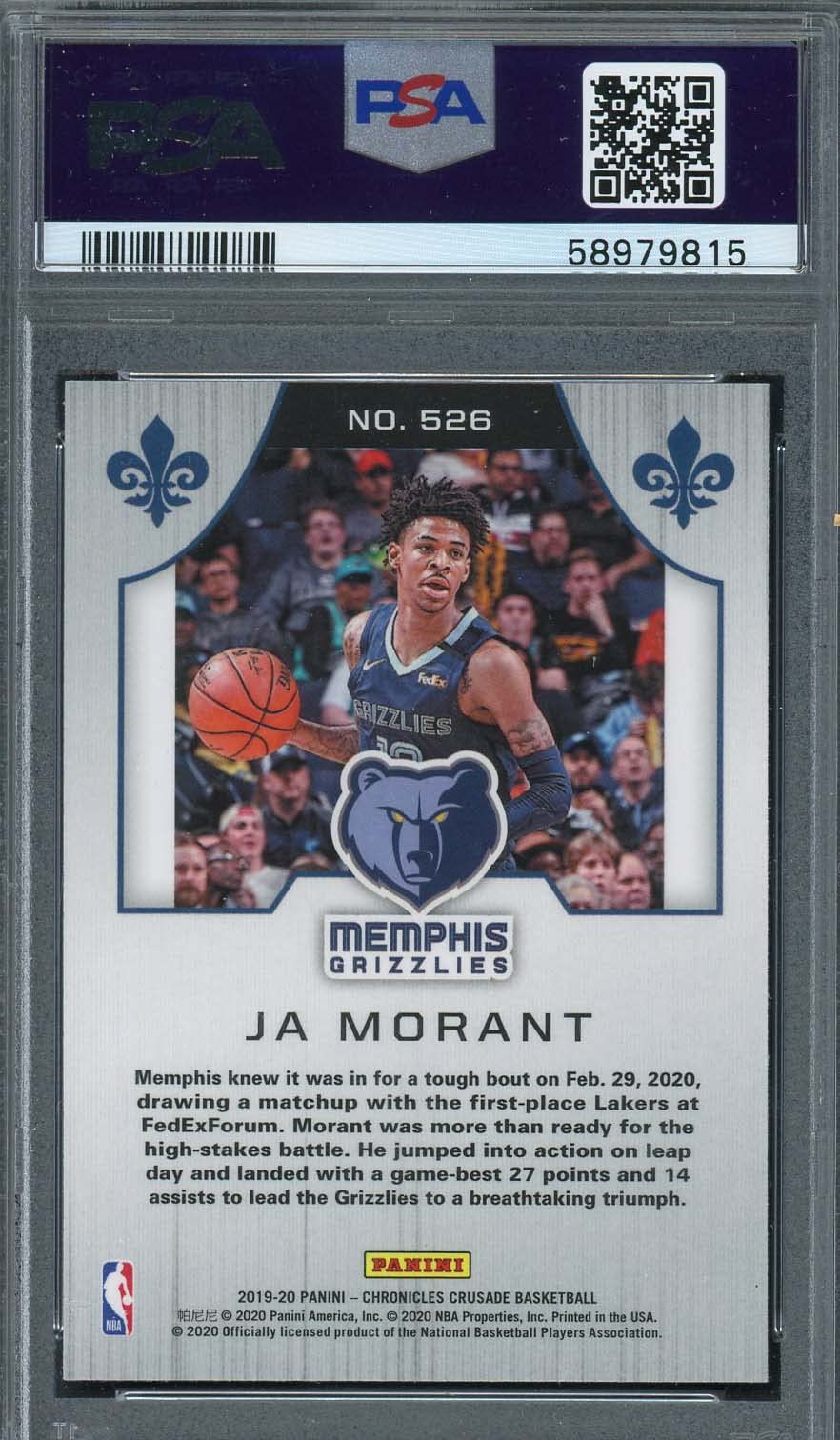 Amazon.com: Ja Morant 2019 Panini Chronicles Basketball Rookie