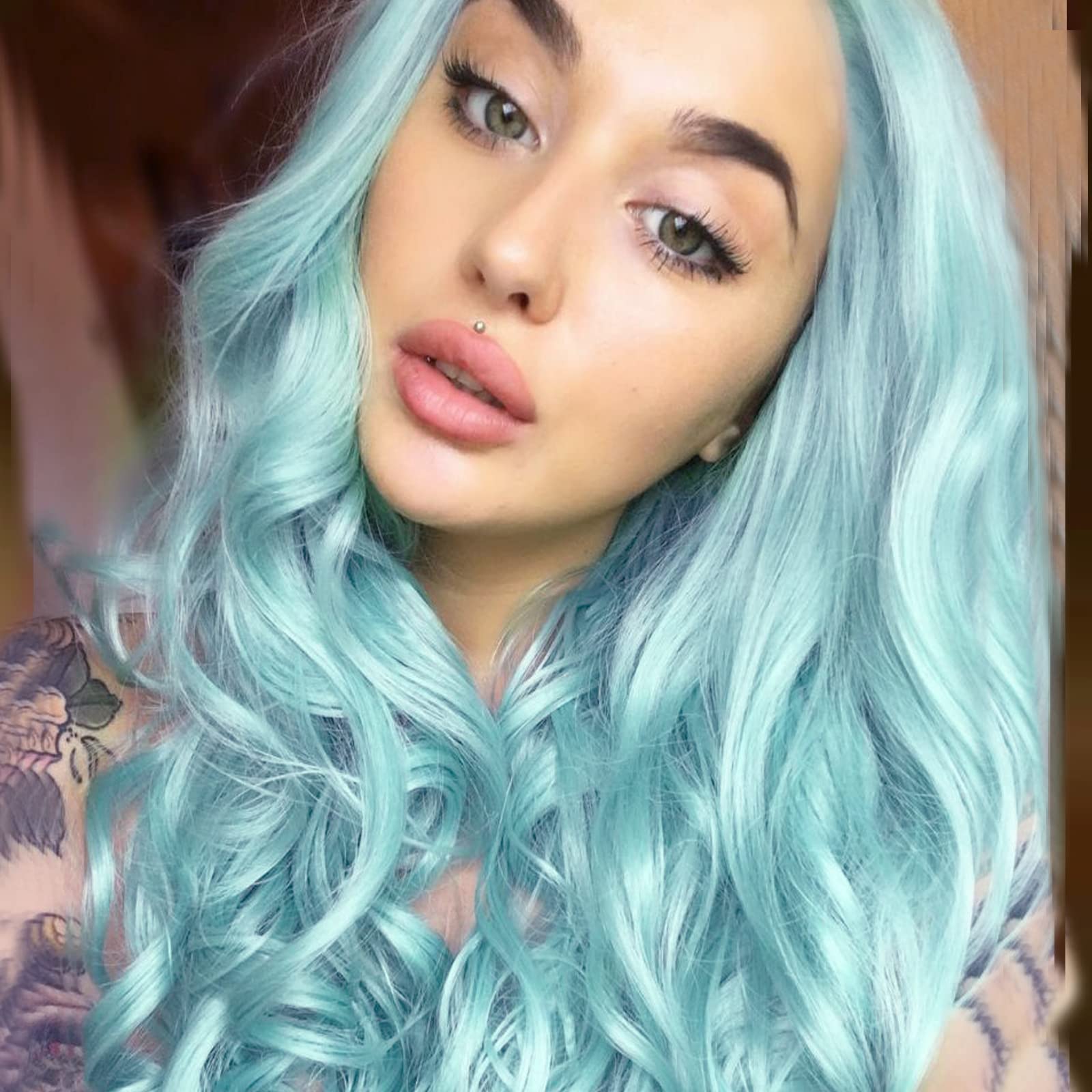 Amazon.com : Baby Blue Wig for Women Best Blue Lace Front 