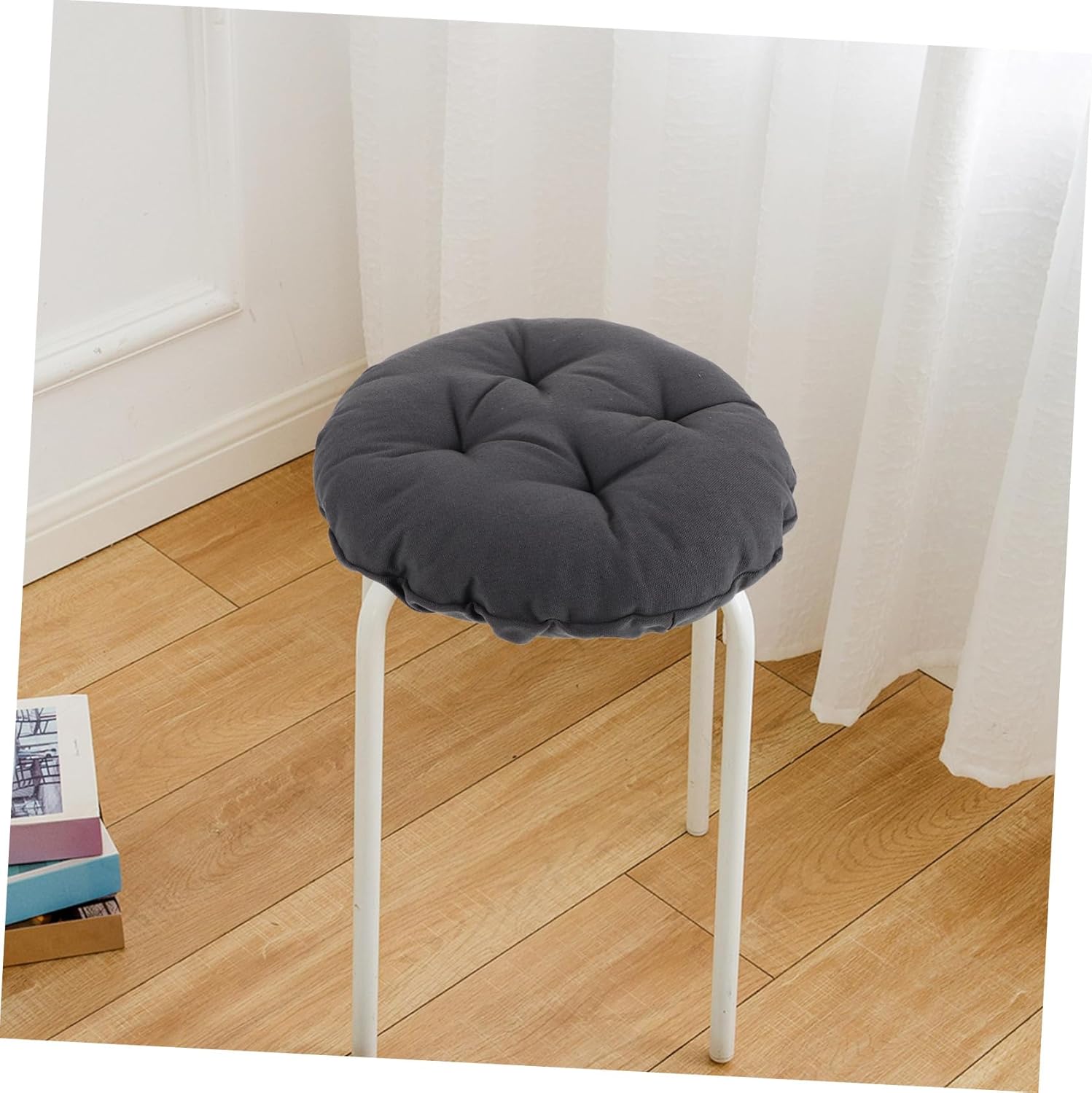 balacoo Soft Round Stool Cover Deep Padded Barstool Slipcover Nonslip Round Cushion Easy to Clean Design for Barstools Elegant and Tailored Replacement Cover