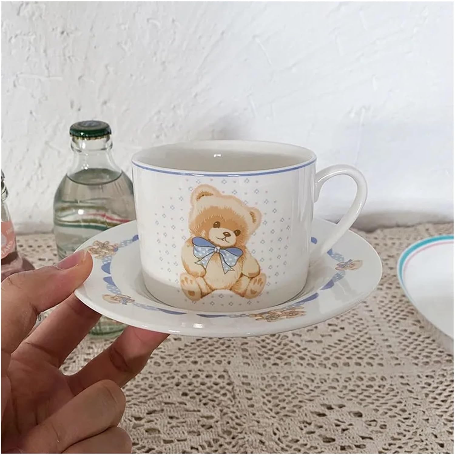 Cup And Saucer Set Cute Coffee Cup And Saucer Set Cutlery Plate Dish Home Afternoon Tea For Kitchen Cafe