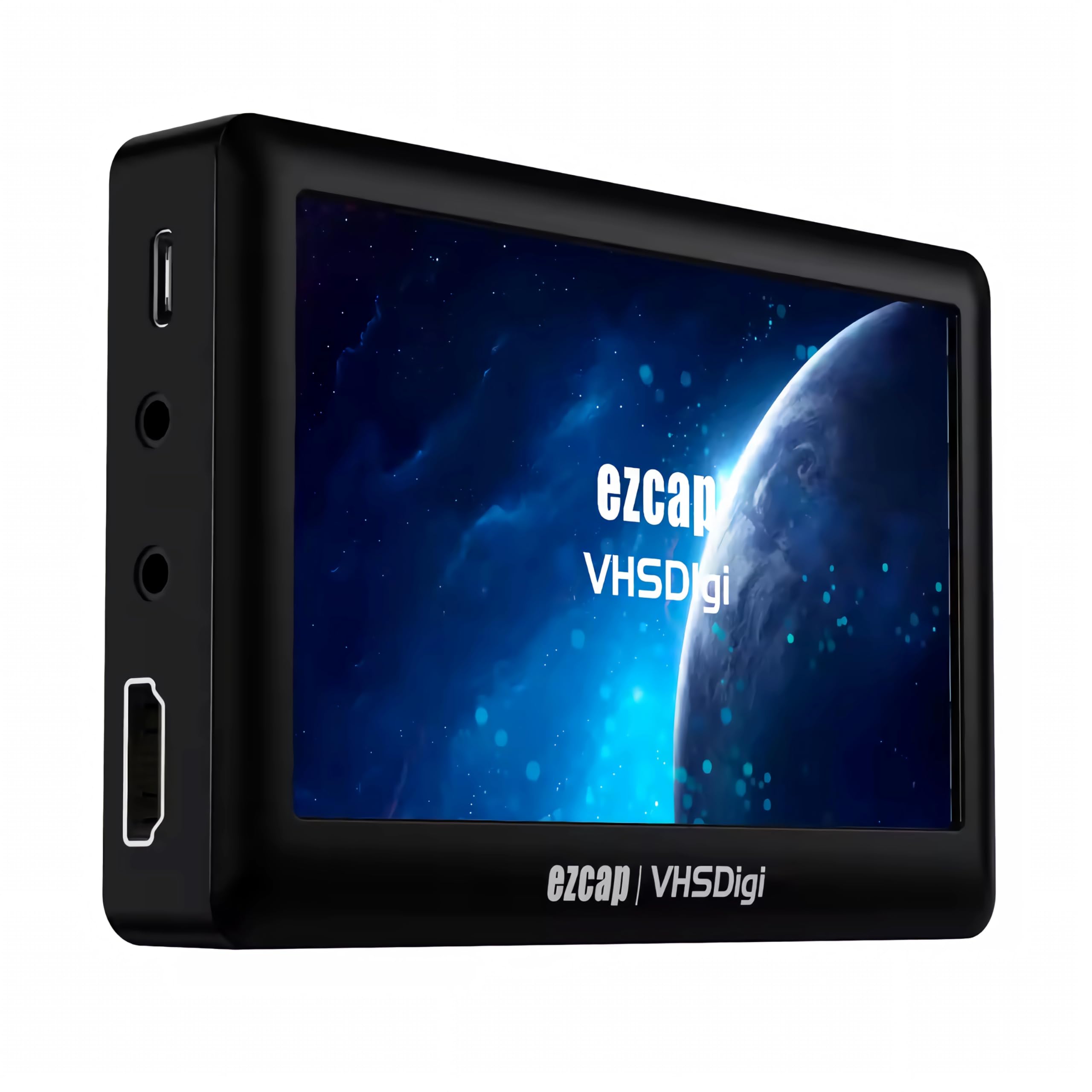 A41D VHS Digitalizador AV RCA a MP4 MP3 Convertidor con pantalla TFT de 4.3 pulgadas Grabber de vídeo USB Micro SD Grabador HDMI Salida USB-C para VHS VCR Hi8 videocámara PAL NTSC