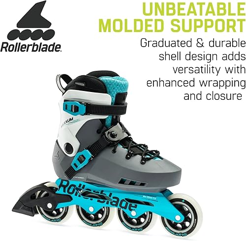 Miniatura 6 de Rollerblade Maxxum XT - Patines en línea urbanos para mujer, color antracita y aguamarina, patines en línea de rendimiento