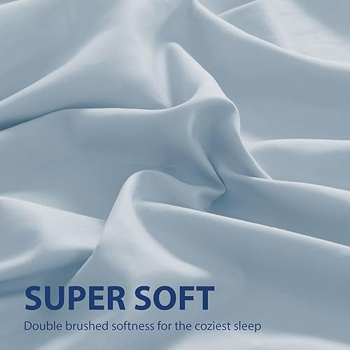 Miniatura 7 de Cathay Home Hotel Luxury - Sábana encimera individual de microfibra ultrasuave de doble cepillado resistente a las arrugas y a la decoloración, 1