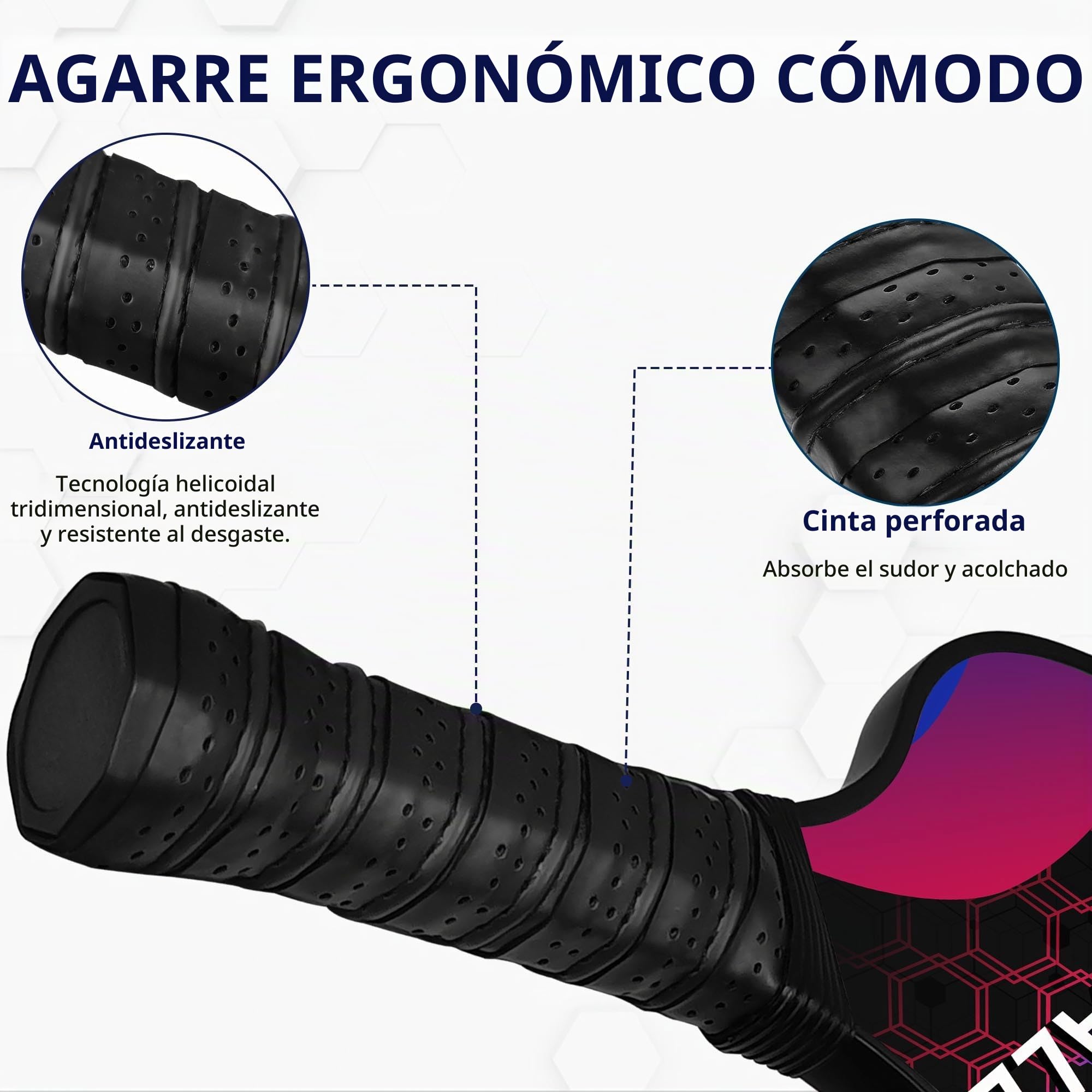 Palas de Pickleball, Set de 2/4 Raquetas Pickleball de Fibra de Vidrio con 4 Bolas para Jugar al Exterior y Interior, 1 Bolsa