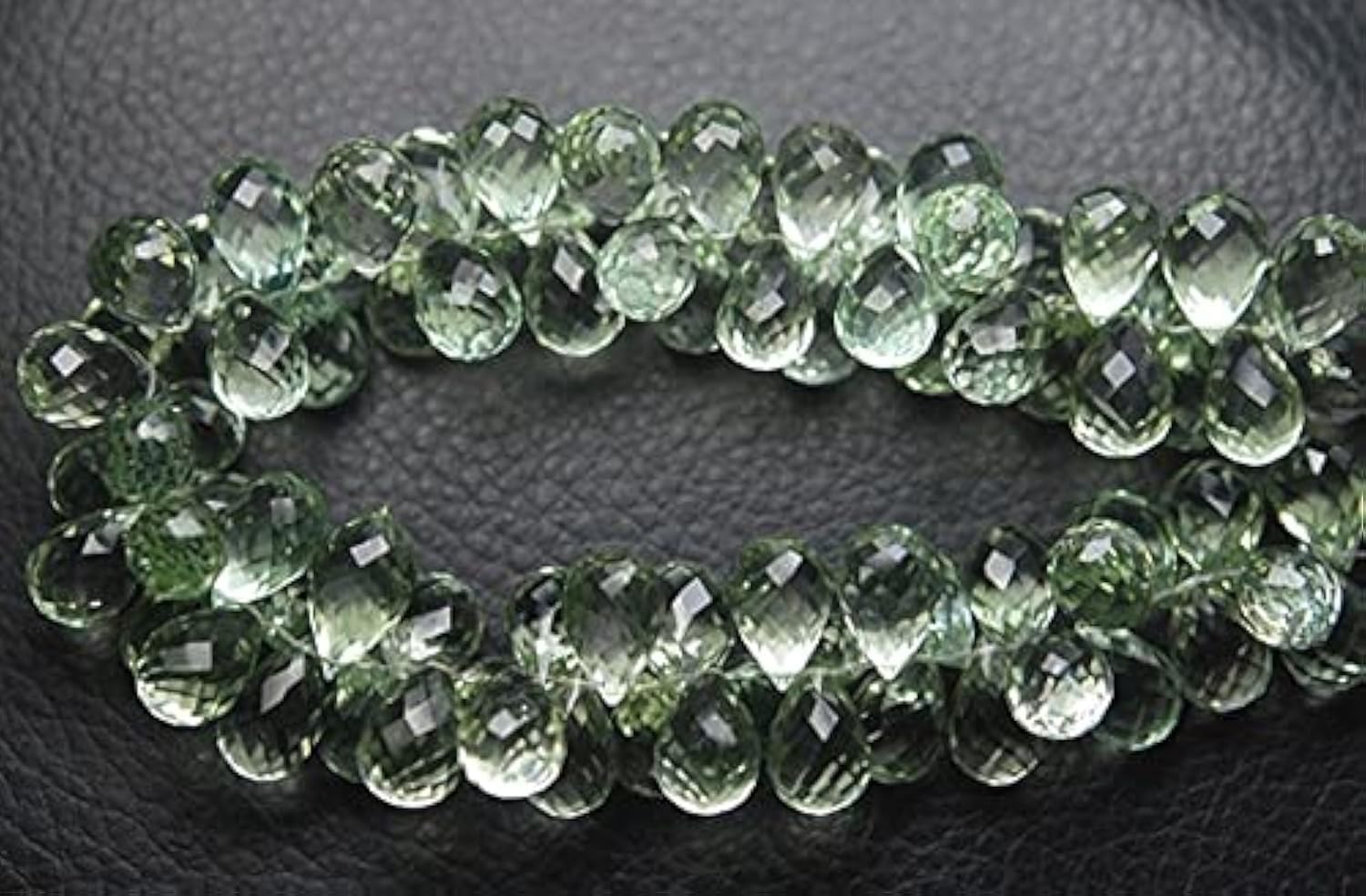 Améthyste verte 12x8mm à facettes briolettes réfléchissantes pour éclats intenses