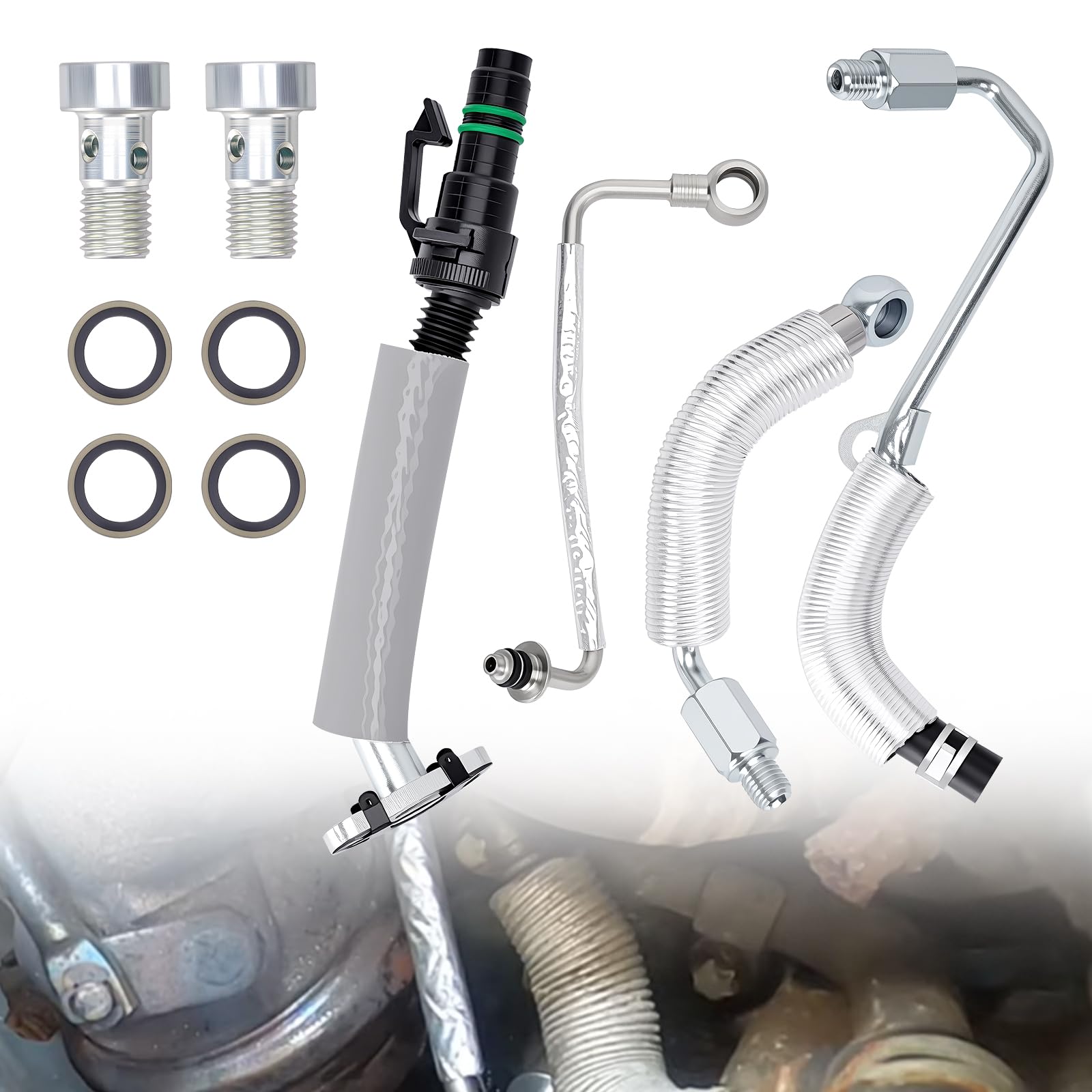 1.4L Turbo Oil Return Drain Line &amp; Oil Feed Pipe Tube