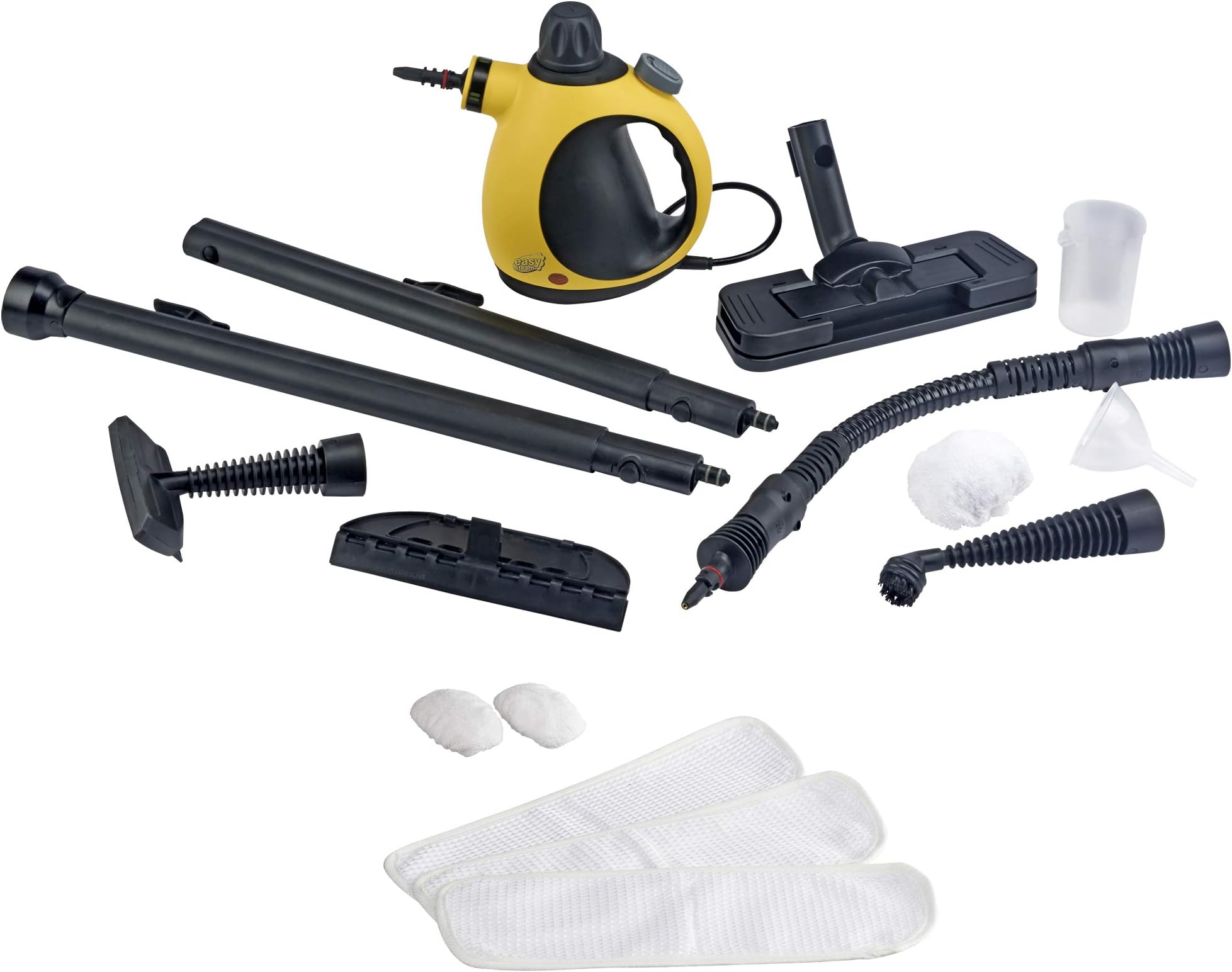 Easy Steam Multi Purpose Handheld Steam Cleaner & Steam Mop with Accessories, 1050 Watts (Steam Cleaner with 5 Spare Cloths)