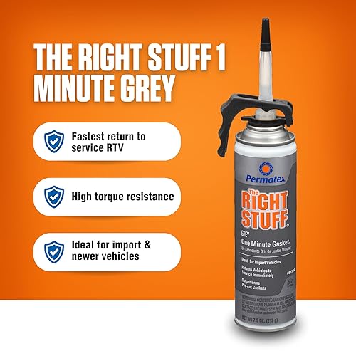 Miniatura 41 de Permatex 27036 Optimum, formador de juntas, color gris, 3.35 onzas, 1 unidad