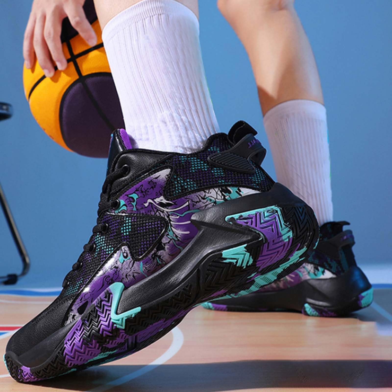 Zapatillas de baloncesto para hombre, zapatos deportivos de alta calidad, informales, transpirables, zapatos de tenis para hombre, zapatillas de gimnasio, zapatillas de interior, zapatillas