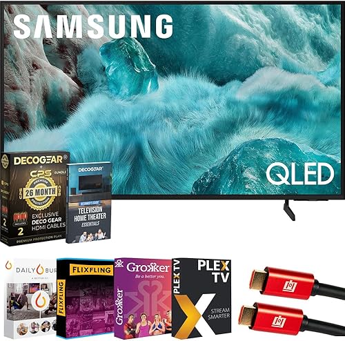 Samsung Smart TV QLED Q7F 4K de 43 pulgadas (2025) Vision AI, Quantum HDR Protección exclusiva de CPS de 26 meses, 2 cables HDMI, transmisión de