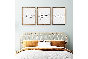Set of 3 Love You More Sign I Love You Sign