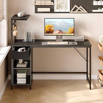 Amazon | Bestier ゲーミングデスク パソコンデスク 引き出し