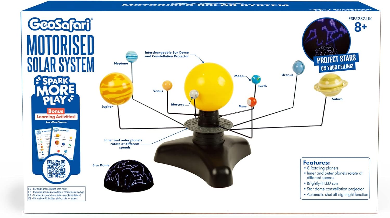 Learning Resources ESP5287-UK Geosafari Motorised Solar System