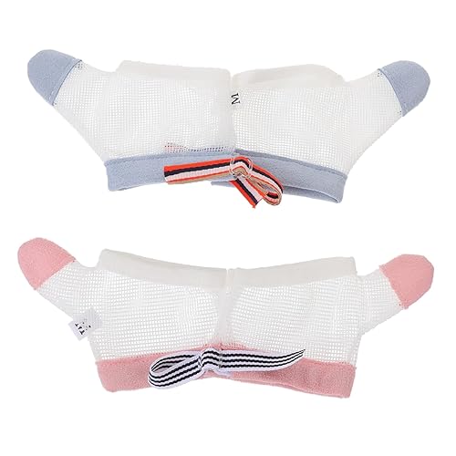 Guantes de malla transpirable anti-comer, protectores de succión de pulgar para dedos de bebés, guantes cómodos para evitar arañazos en la cara