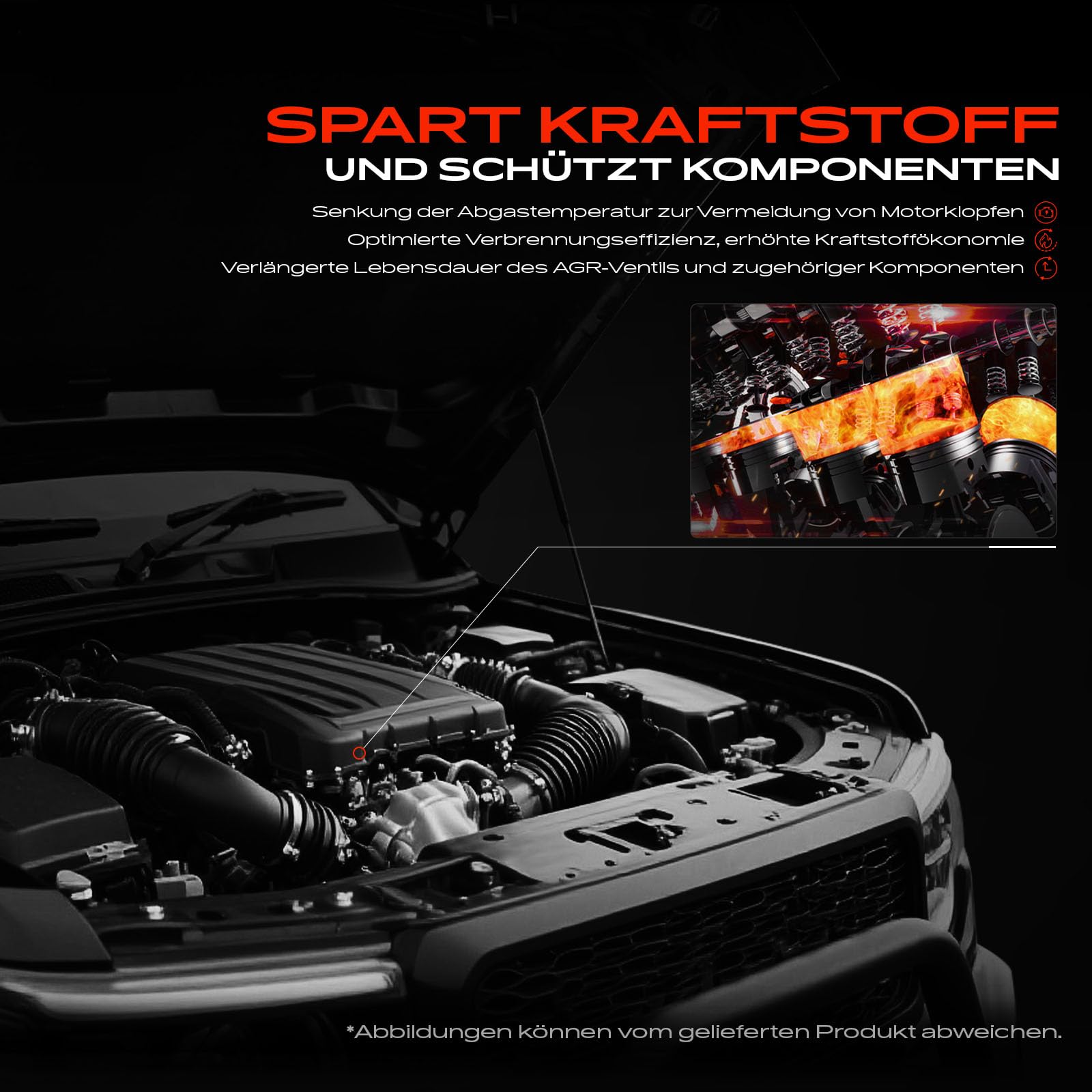 Frankberg AGR Ventil Diesel Kompatibel mit GLK-Klasse X204 E-Klasse T-Model S212 GLC X253 E-Klasse W212 SLK R172 A-Klasse W176 Replace# A6511402208,6511402208