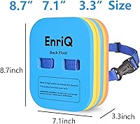 Vista 4 de Flotador trasero de seguridad para natación con 3 capas ajustables cinturones de natación impermeables dispositivo para niños flotadores de natación