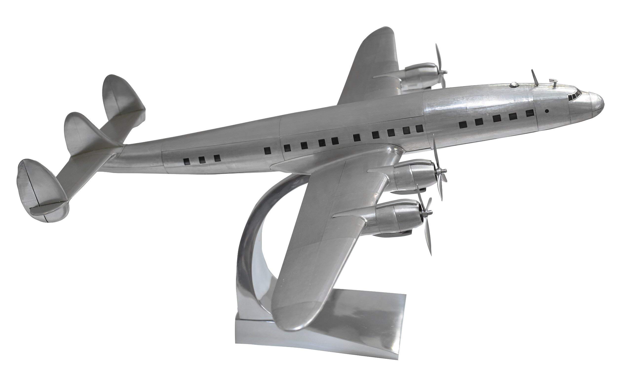 Authentic Models - Dekorationsobjekt - Flugzeug - Flugzeugmodell - Constellation - Aluminium -Maße (LxBxH): 69 x 75 x 13 cm