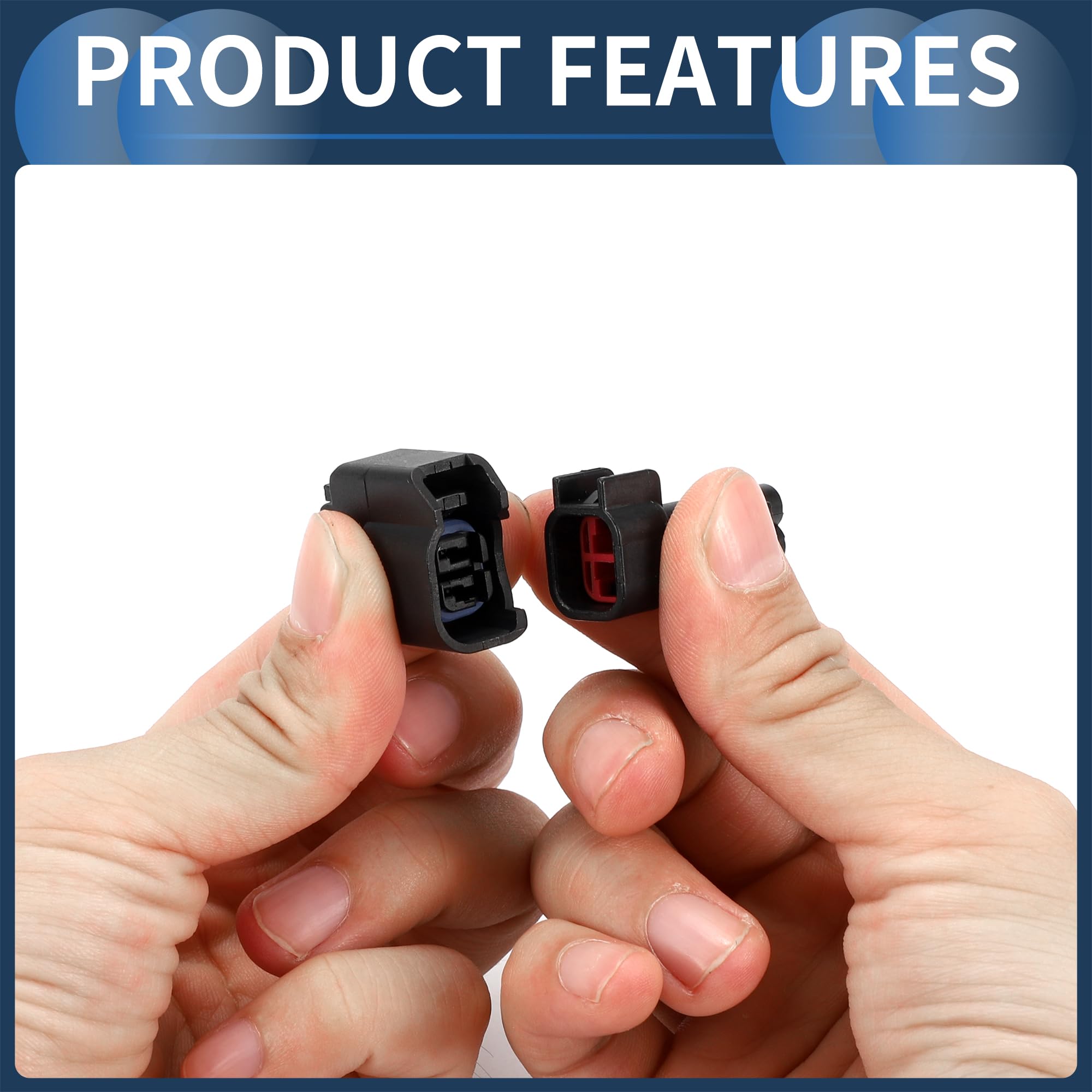 Conector Impermeable De 2 Pines Para Inyectores De Combustible Nissan - Kit Con Terminales De Cobre, Fácil Instalación