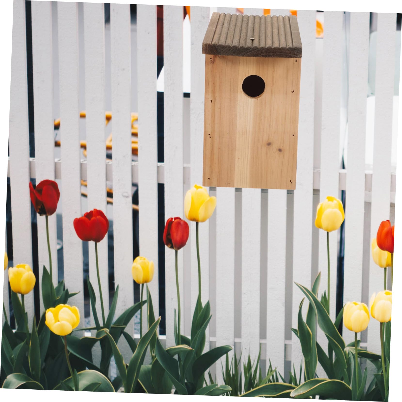 TOYANDONA Hängendes Vogelhaus Aus Holz Vogelnest Nistkasten Für Draußen Schlafnest Für Vögel Terrassen Vogelhäuschen Hinterhof Vogelbedarf