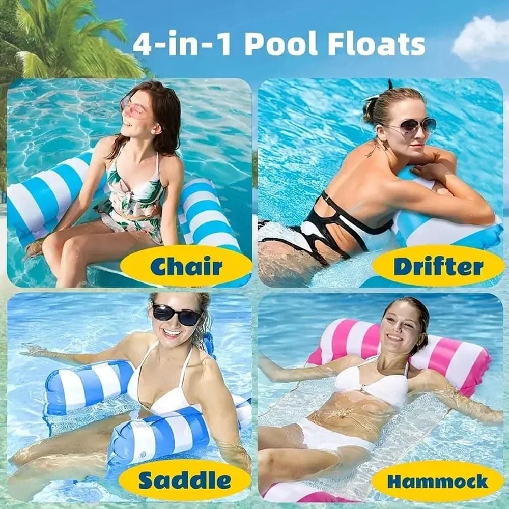 Aufblasbare Pool Hängematte 123x120cm - Schwimmender Sitz Für Erwachsene Bis 100kg